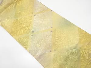 引箔　若松模様織り出し袋帯